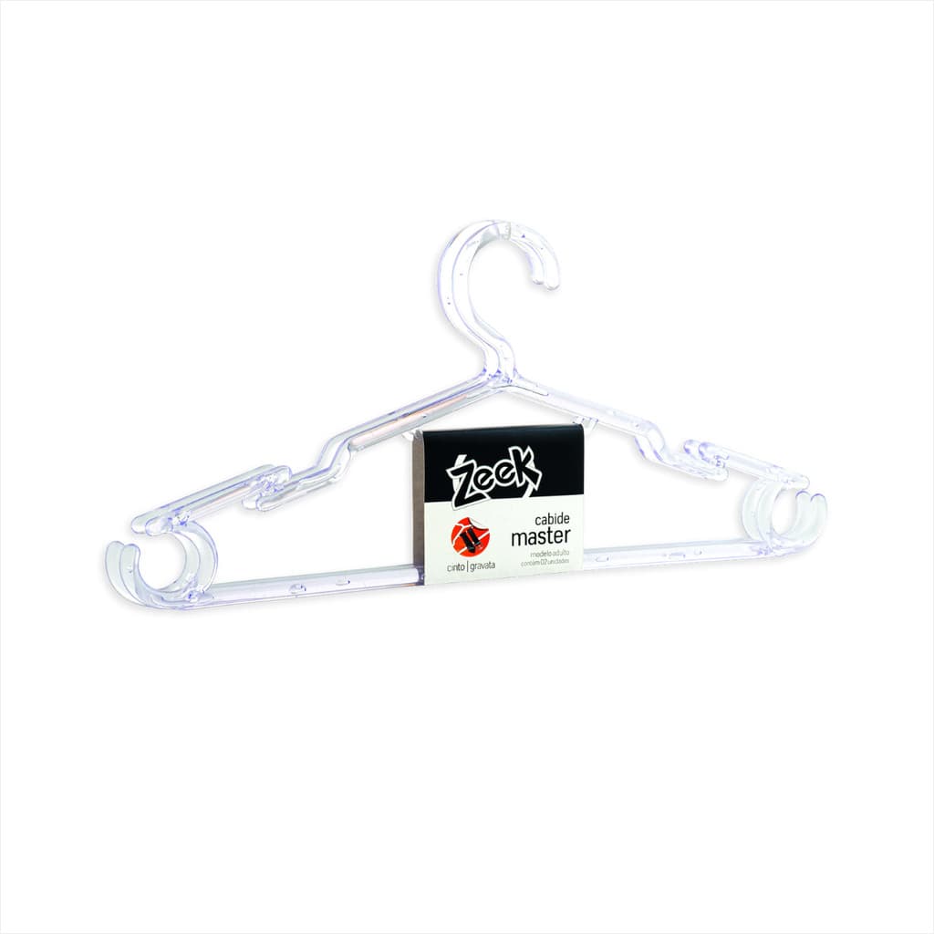 Kit Cabide Adulto Acrilico Zeek Master Resistente Inverno Roupa Pesada Comprida Plus size 60un