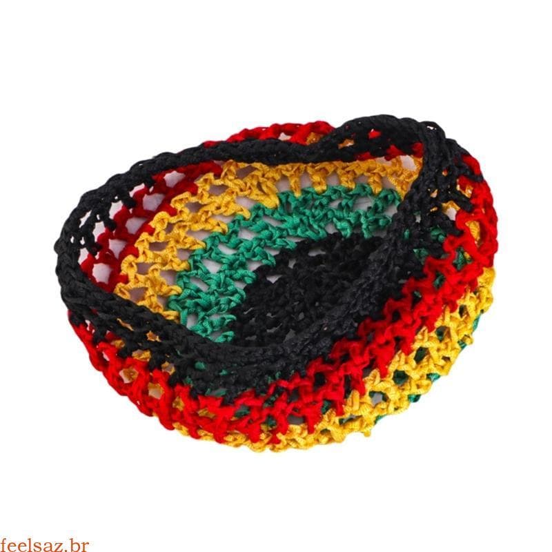 feelsaz Reggae Chapéu Pulôver Feito À Mão Peruca Bonés Oco Para Festival Música