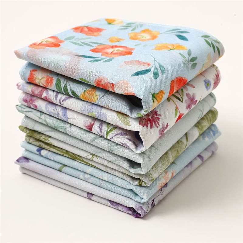 1Pc 34x34cm Algodão Fino Retro Flor Impresso Mulheres Bolso Lenço Cachecol Absorvente Limpe Toalha De Suor