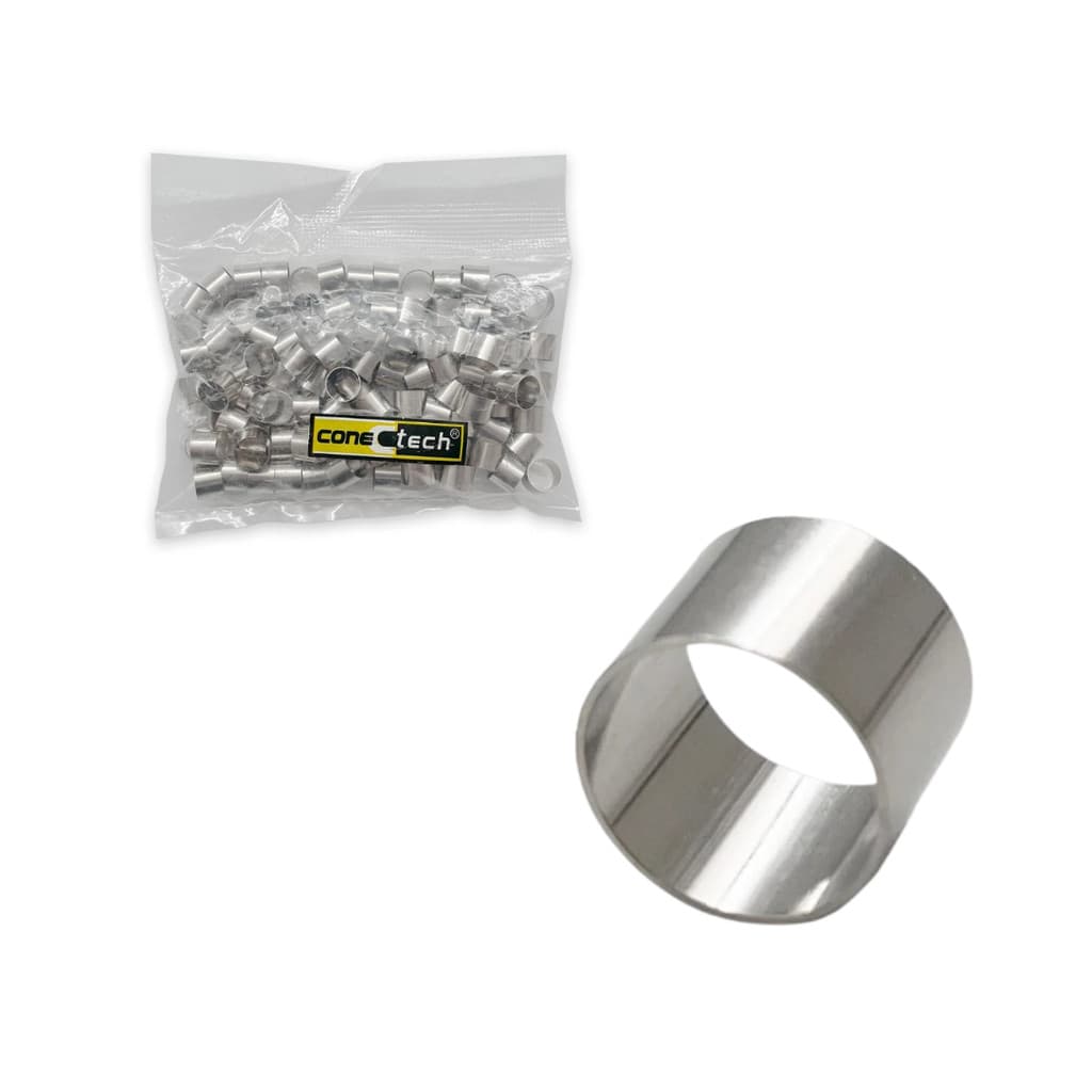 Pacote 100un Anilha Para Conector RG06 Conectech