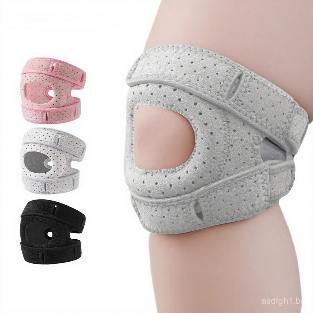 Joelheira com Estabilizadores Laterais e Almofada de Gel para a Patela, Suporte Ajustável e Respirável para Homens e Mul