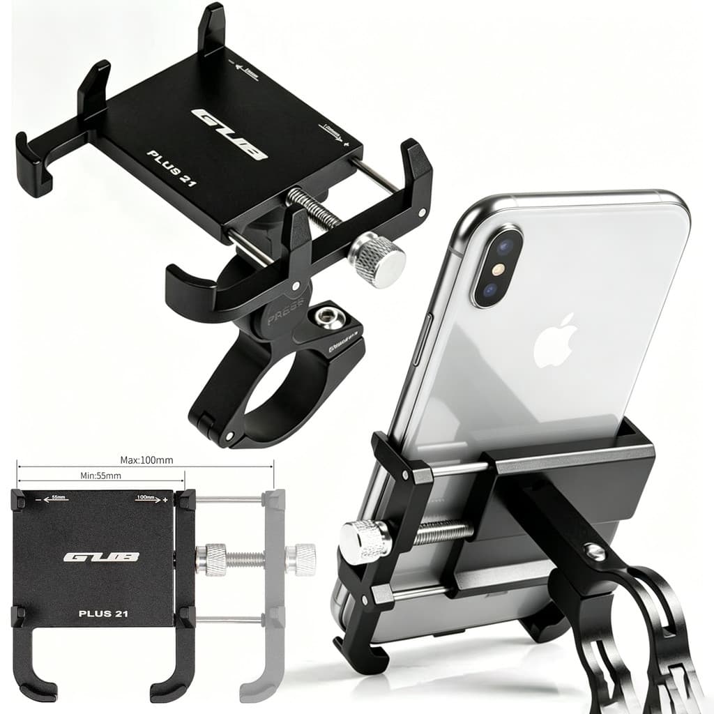 Suporte de Celular GUB PLUS 21 | Bicicleta, Moto e Patinete Elétrico，suporte para celular moto