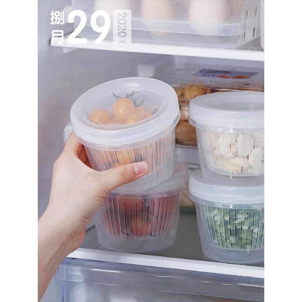 Cebolinha gengibre alho caixa de manutenção fresca dreno de qualidade alimentar preparando legumes geladeira tempero esp