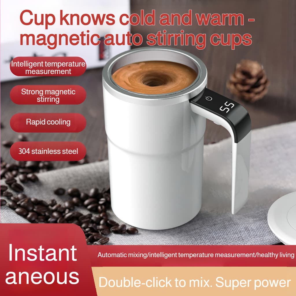 [Medição de Temperatura] Copo Portátil Inteligente para Café/Shake/Proteína