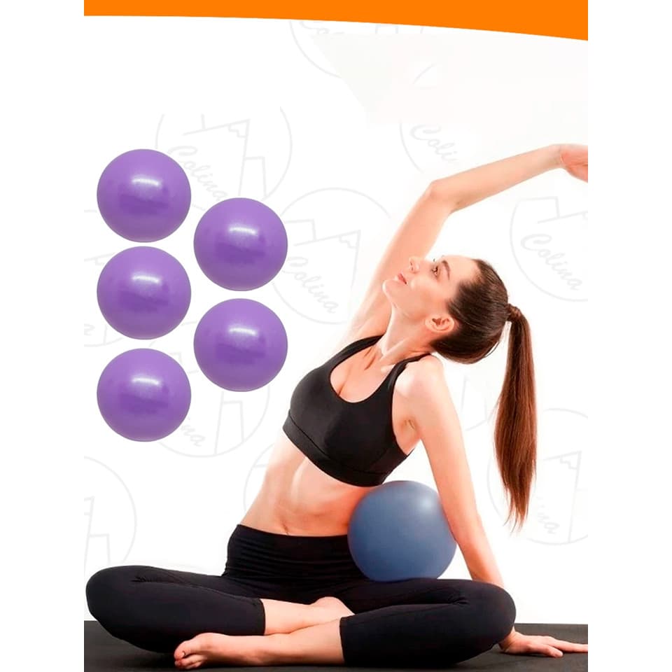 Kit 1/2/3/4/5 Mini Bola Yoga Pilates Abdominal 25cm De PVC Exercício Ginastica Fisioterapia