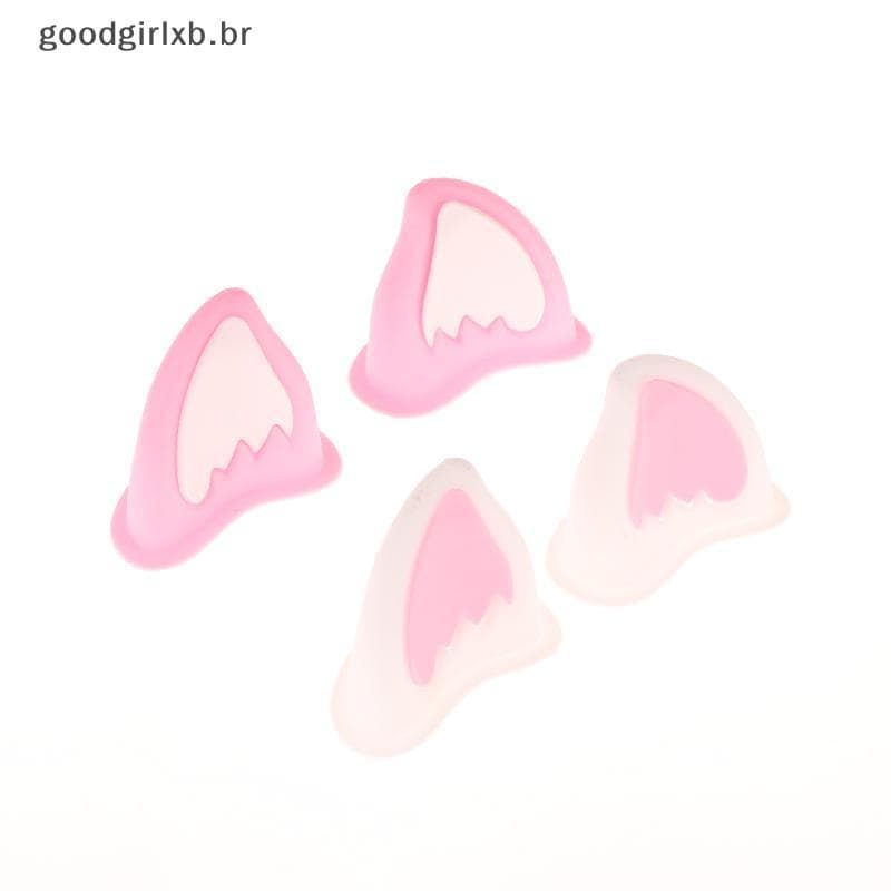 [Bom] Capacete De Motocicleta Decorações De Orelha De Gato Acessório Para Scooter Bicicleta Adesivo Moto Skate Ciclismo