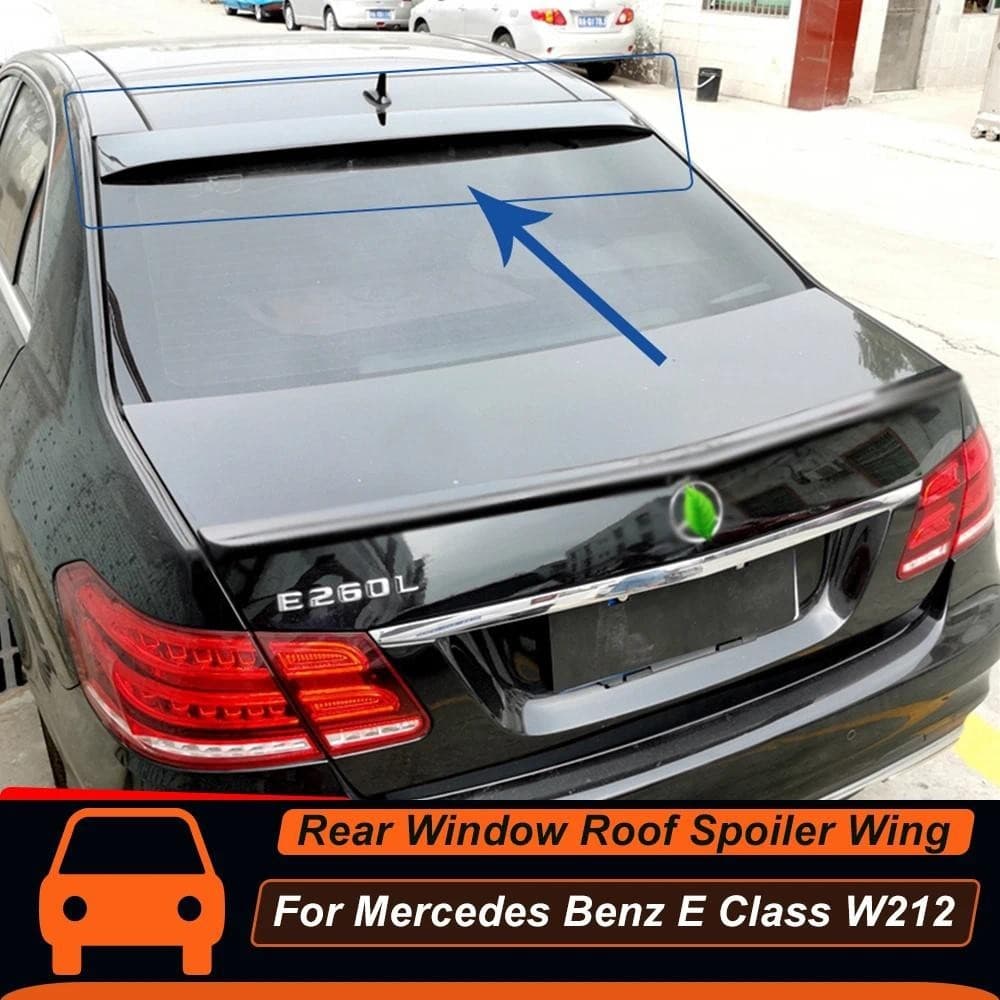 Para Mercedes Benz Classe E W212 E180 E200 E260 E300 E320 Sedan 4 Portas Janela Traseira Telhado Do Carro Spoiler Asas A