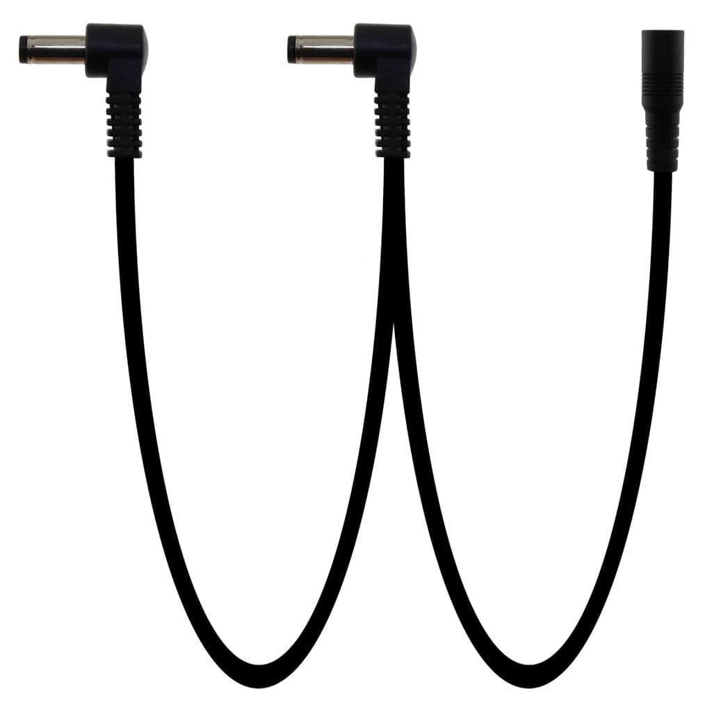 MEETOOT Cabo de Alimentação Daisy Chain 1 para 2 (Externo + Interno) para Pedais de Efeitos de Guitarra, Cabo Multi-Plug