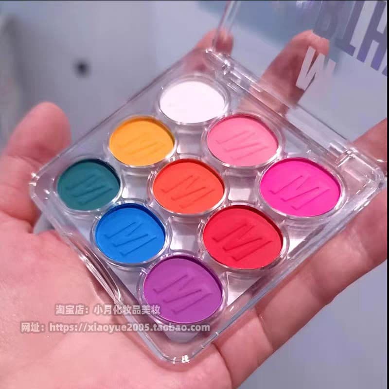 Paleta de sombras de maquiagem de palco profissional multicolorido Macaron fosco perolado desempenho jogar maquiagem cor