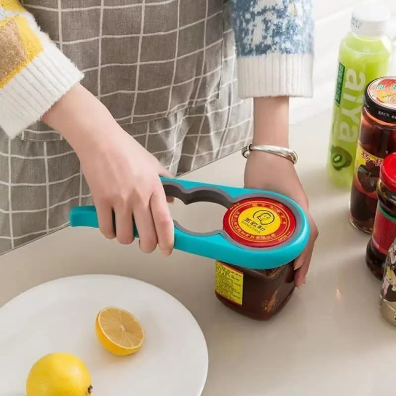 ⭐Mais Vendido⭐Abridor de Latas Sem Esforço, Abridor de Latas Multifuncional, Abridor de Garrafas 4 em 1 para Cozinha
