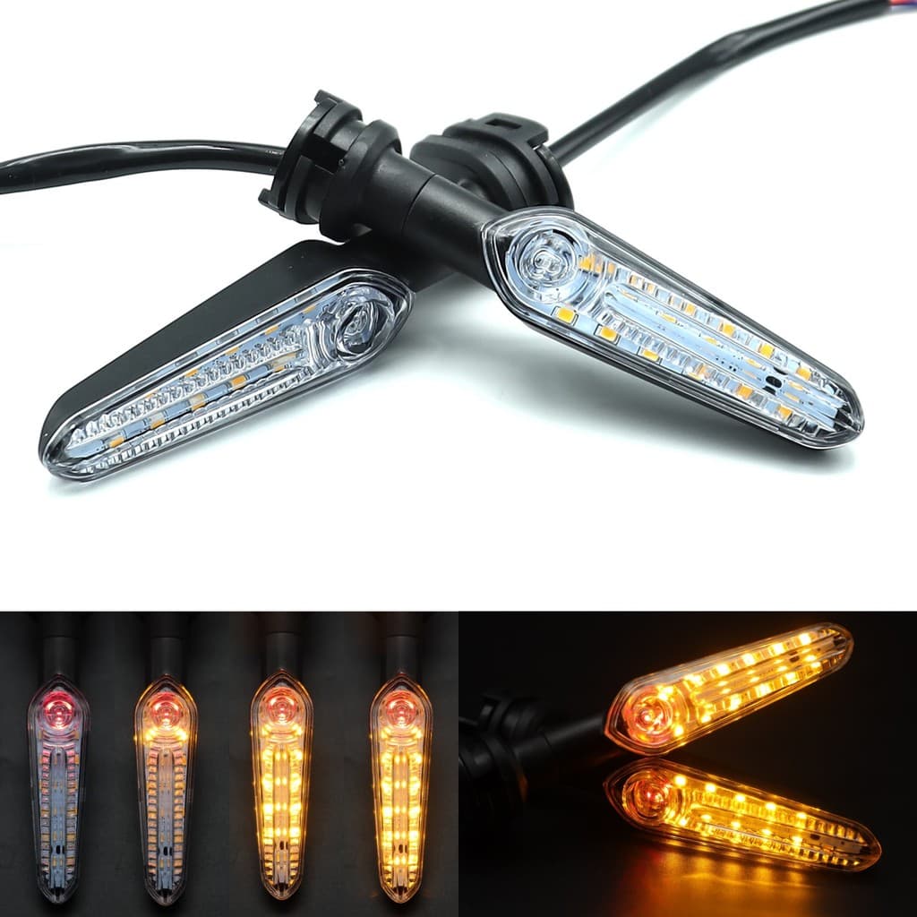 Lâmpada de sinalização de direção modificada, LED de luz diurna, ultra-brilhante, luz forte, à prova d'água, 12V para ve