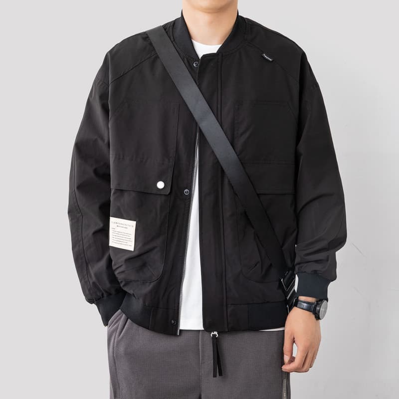 Americano High Street macacão jaqueta masculina primavera outono solto Casual topos piloto Cardigan jaqueta uniformes de