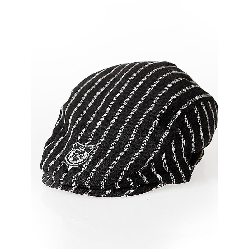 Boina infantil na moda, chapéu exclusivo para bebês, estilo britânico, listrado, formato côncavo, primavera, outono, men