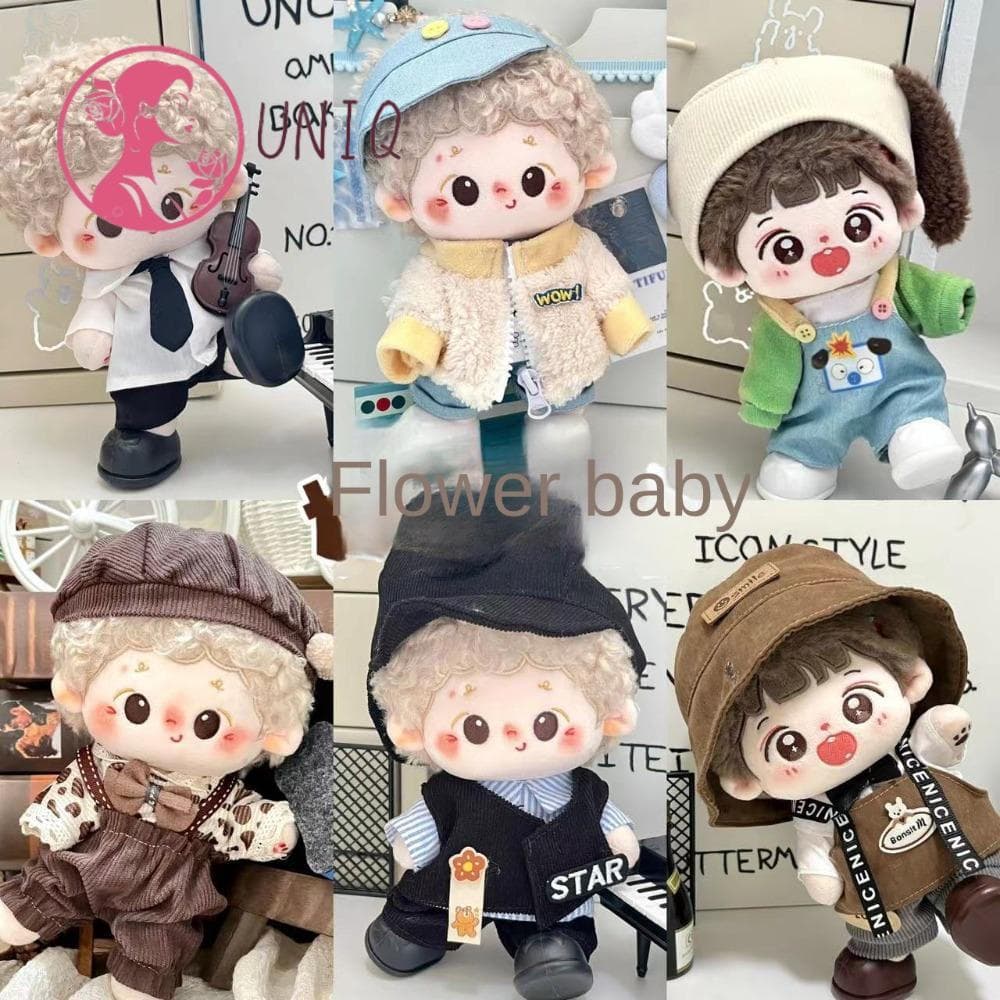Roupas para Bonecas UNIQ, Algodão, 20cm, Vários Estilos, Roupas Fofas, Adequadas para BJD OB11, Presente de Aniversário