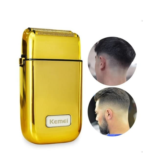 Máquina metal Kemei KM-TX1 Lâmina Dupla Barbeador Elétrico Profissional