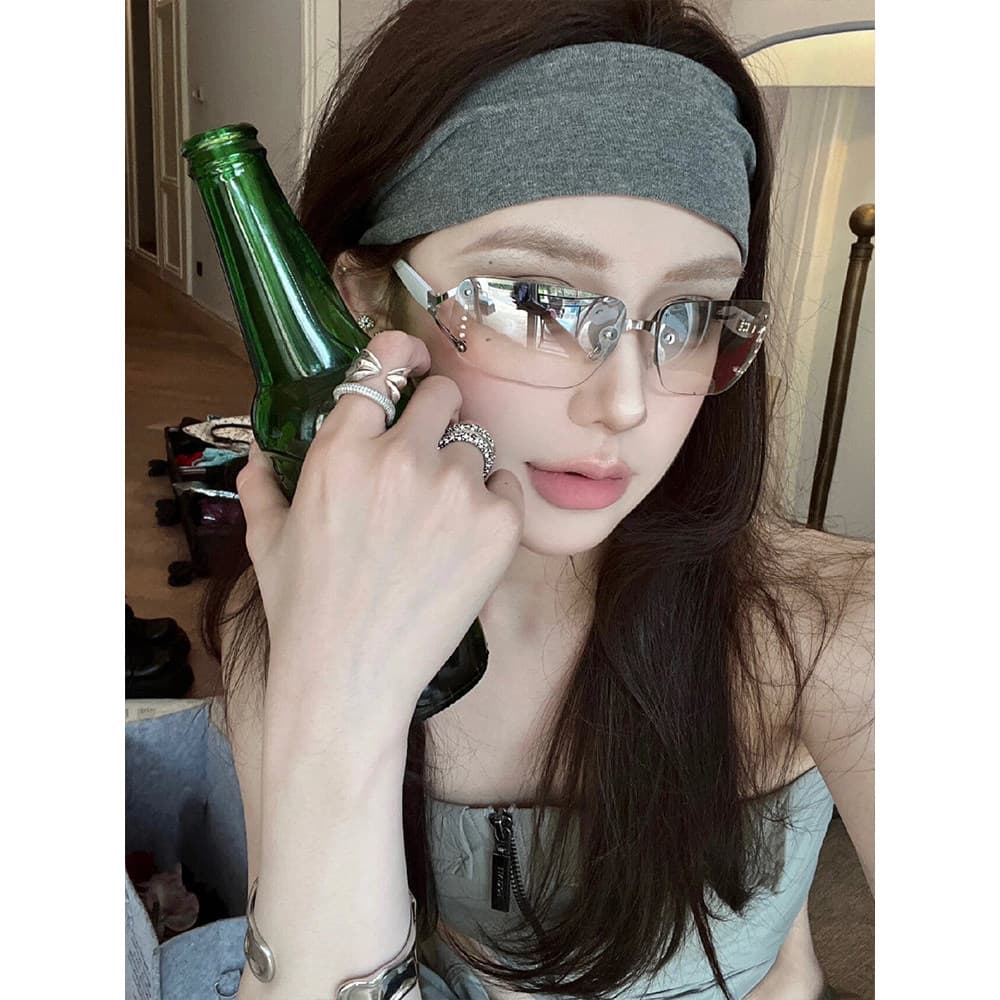 oculos de sol masculino kit oculos de sol feminino oculos blogueira feminino Europeu americano Retro Y2K quente menina ó