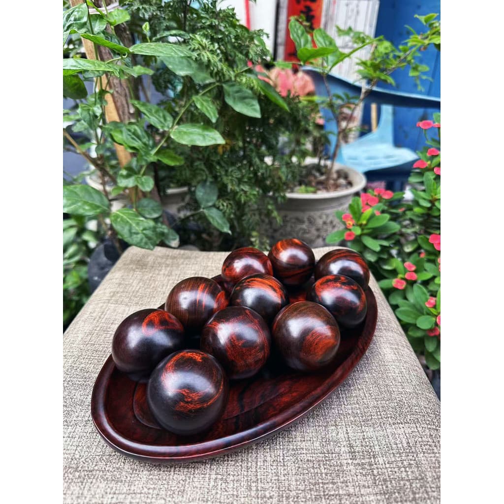 Cross-toe Dalbergia Laos grande jacarandá vermelho handebol bola de saúde treinamento mãos girando mãos Fitness massagem