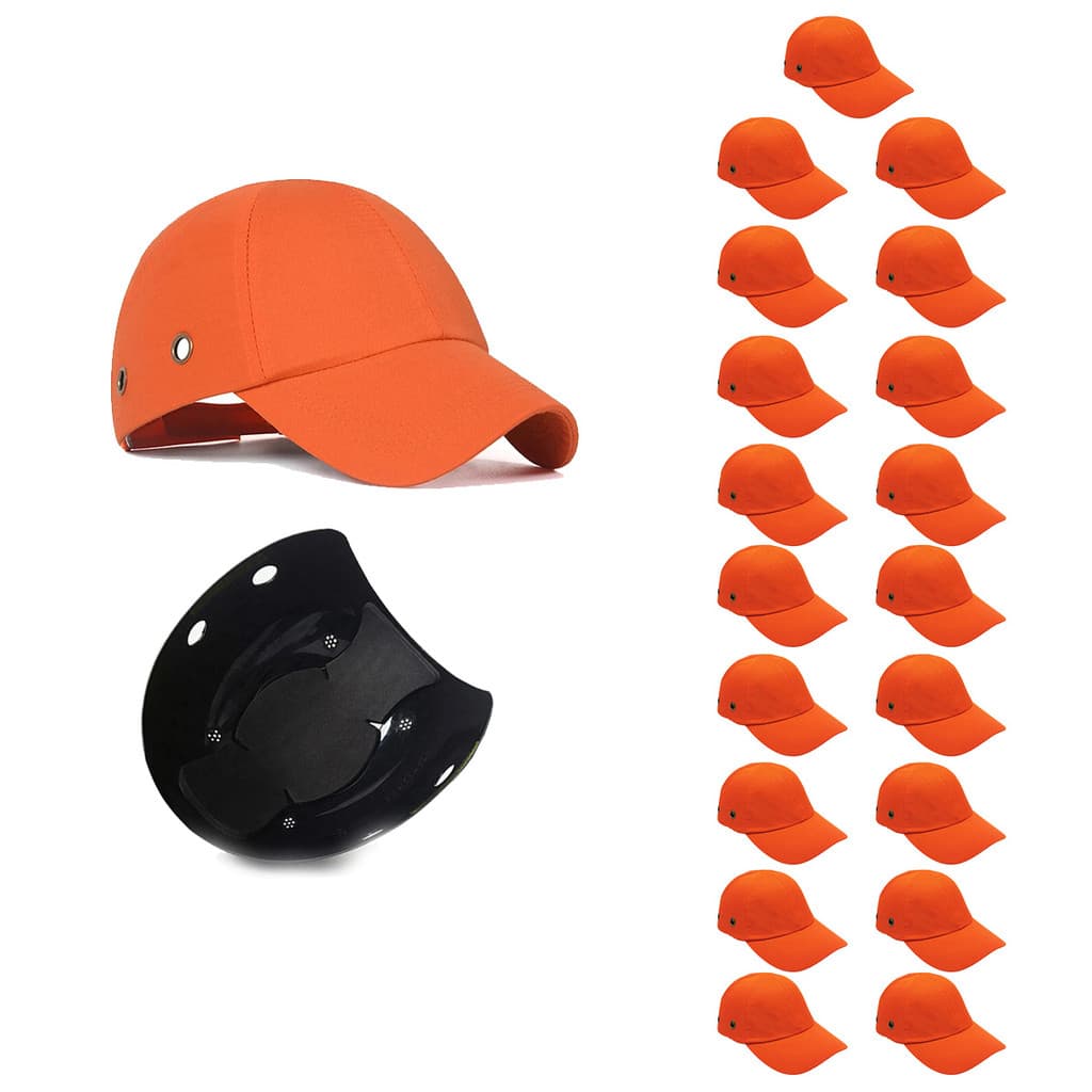 Bone com Capacete de Seguranca EPI Kit 19 Uni Obra Casquete Trabalho Protecao Resistente Reparo