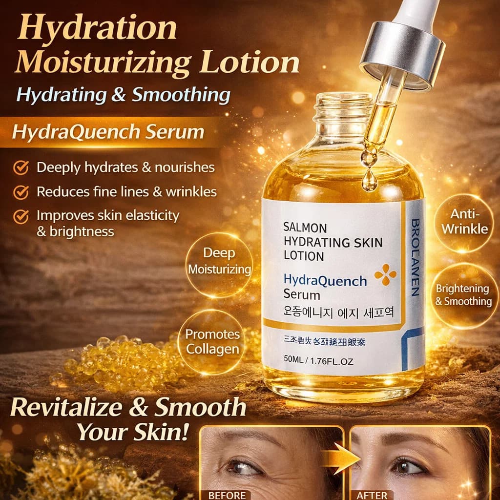 【Antienvelhecimento Eficaz】[Deep Hydration Effect] Salmon Anti-Aging/Hydrating Serum Para Rugas/Serum Facial