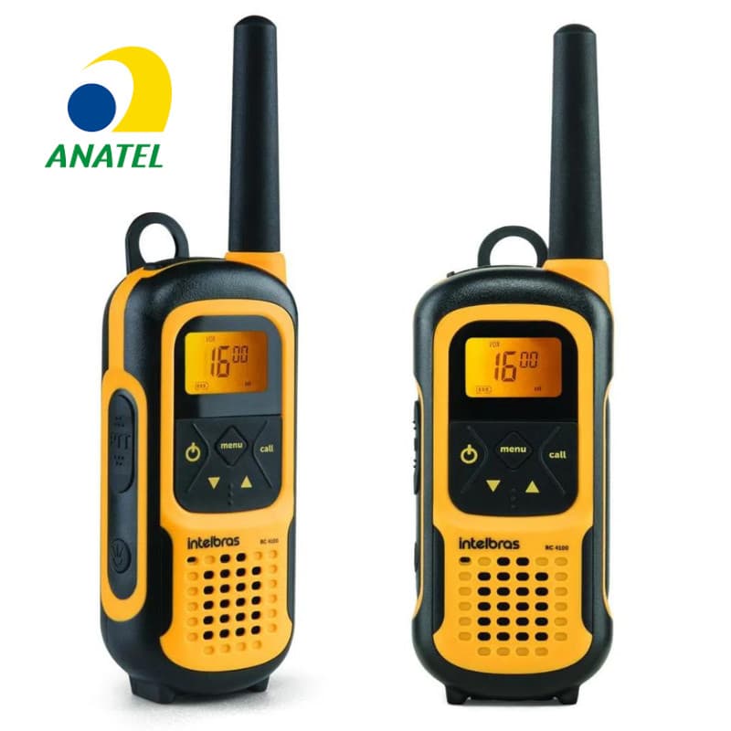 8x Rádio Comunicador PROVA D'água INTELBRAS RC4102 - Walkie Talkie HT
