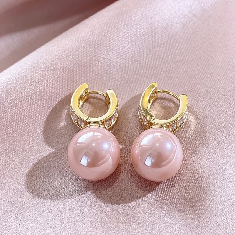 1 Par Imitação De Pérola Brincos Luz Design De Luxo Fivela De Orelha Moda Feminina Temperamento Jóias Presente