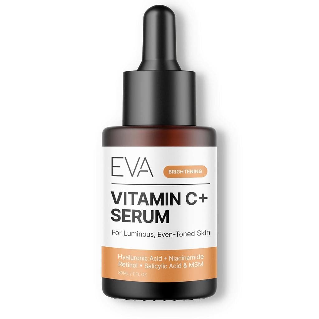 Sérum Facial de Vitamina C Eva Naturals – Antienvelhecimento, Removedor e Corretor de Manchas Escuras com Retinol, Ácido