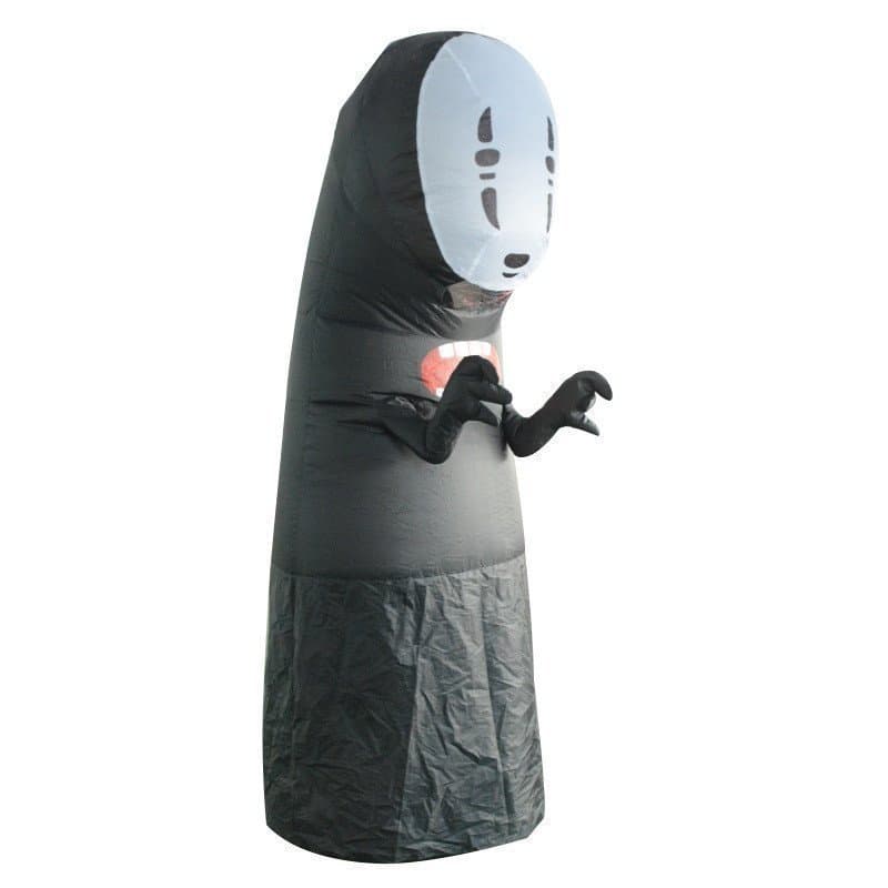 Fantasia Inflável do Homem Sem Rosto de Spirited Away, Conjunto Completo Kaonashi, Fantasia de Cosplay para Halloween XE