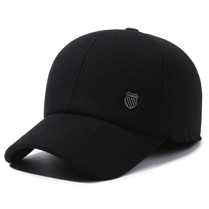 Novo chapéu masculino inverno de meia-idade idosos boné de pico pai vovô velho guarda proteção de ouvido boné de beisebo