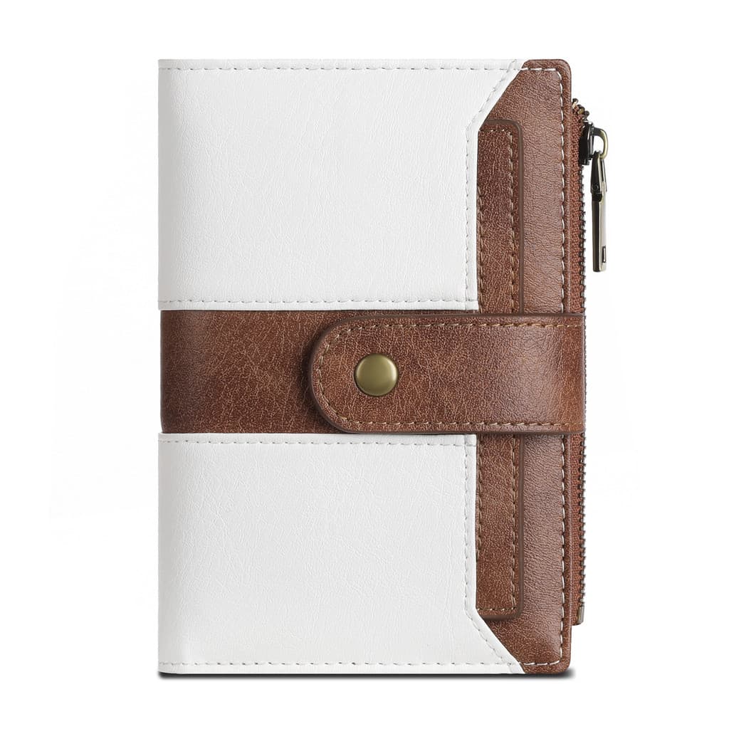 Sendefn Cross-Cross Novo Estilo Senhoras Carteira Curta Microfibra Couro Tri-Fold Carteira Sensação Carteira com Cartão