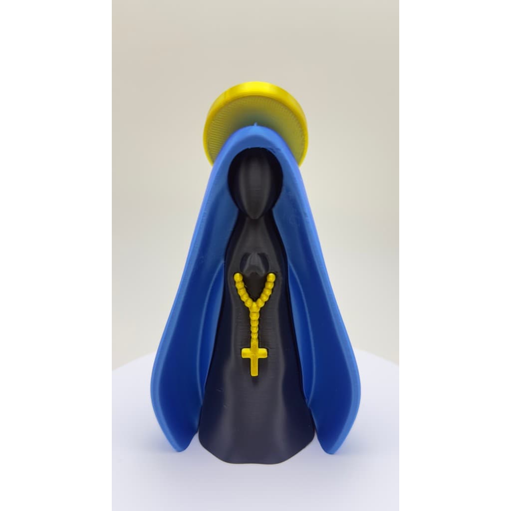 Estatueta Nossa Senhora 10cm Premium - Impressão 3D Alta Qualidade - Religiosa Católica