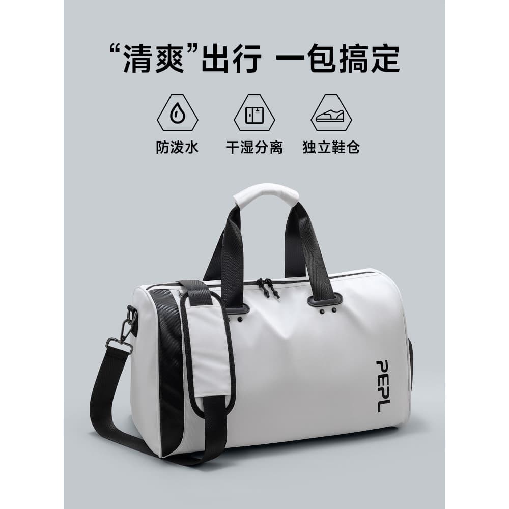 Bolsa de viagem portátil masculina, leve, grande capacidade, curta distância, bolsa de ombro, armazenamento portátil, vi