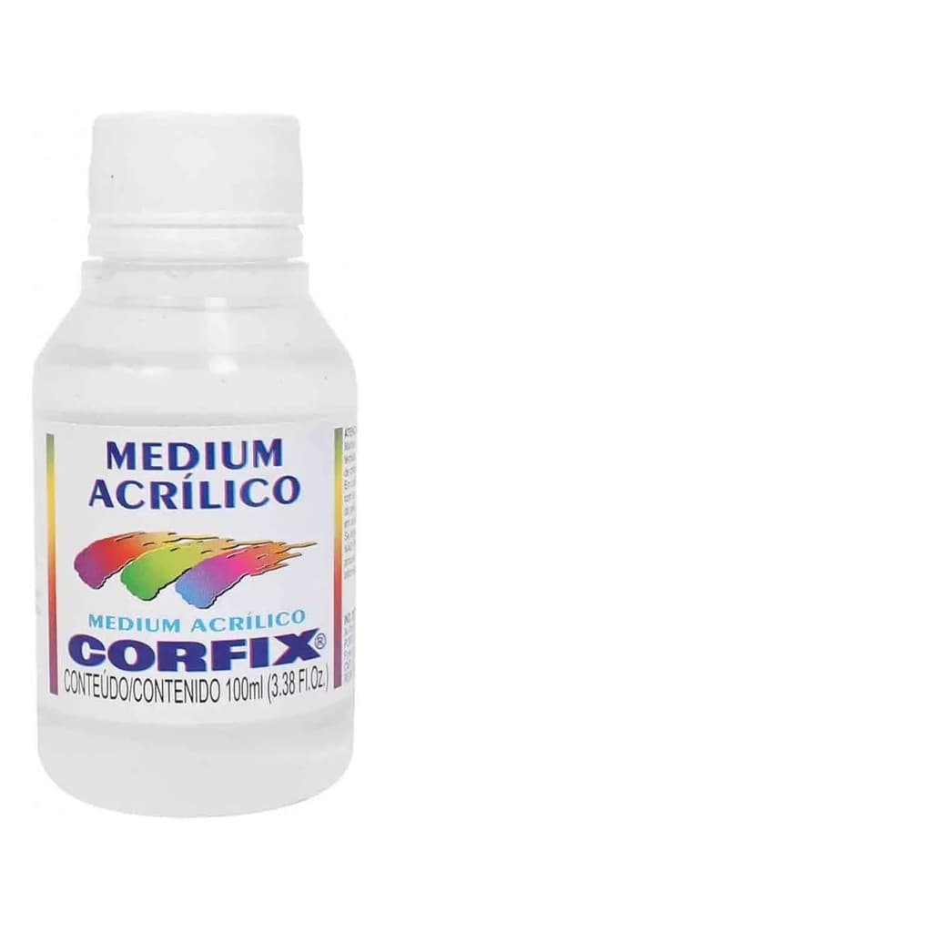 Medium Acrílico Corfix 100ml Retardante Secagem Tintas Acrílicas