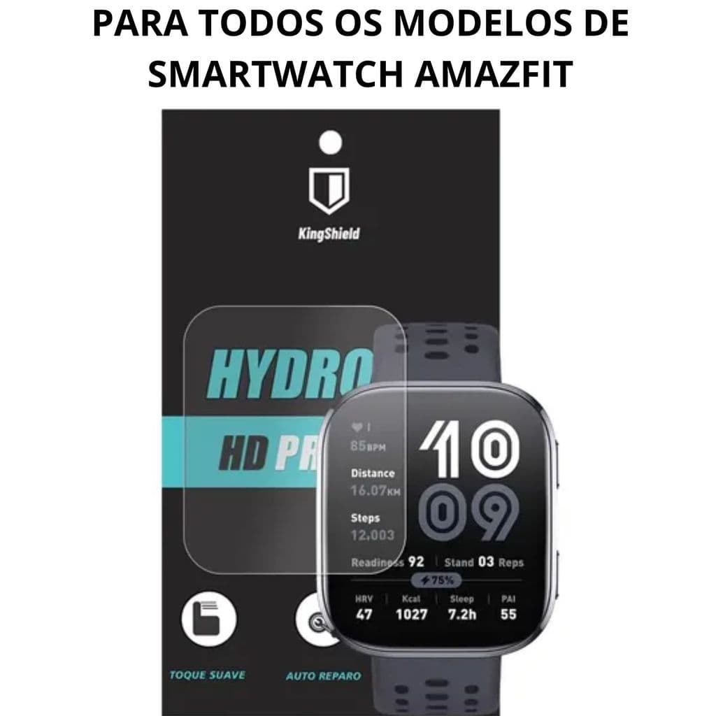 KIT 3 OU 6 Película Hidrogel Para Amazfit Pace T-Rex POP Pro Ultra GTS 3 4 Mini GTR 4 3 Bip U Bip 3
