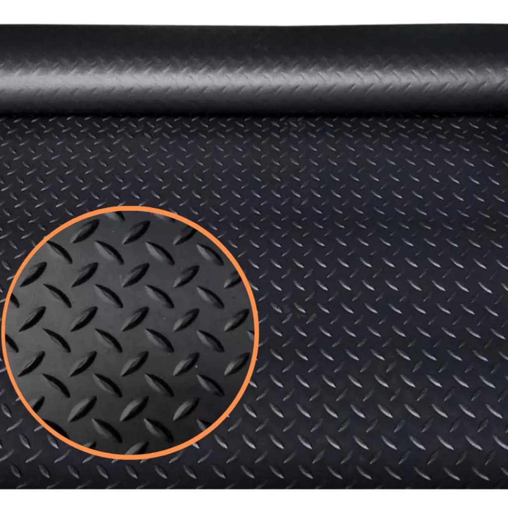 Piso de Borracha Diamante Antiderrapante   Ideal para Academia Garagem e Oficina 3 M x1M