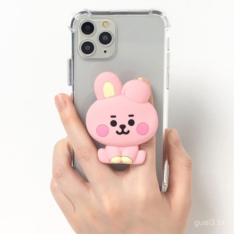 Suporte portátil para celular BT21 com suporte para celular e airbag de mesa