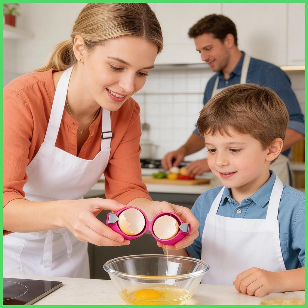 Abridor De Casca De Ovo Antiderrapante , Utensílios De Cozinha De Aço Inoxidável , 3 Peças , Cortador , Ferramenta De Bi