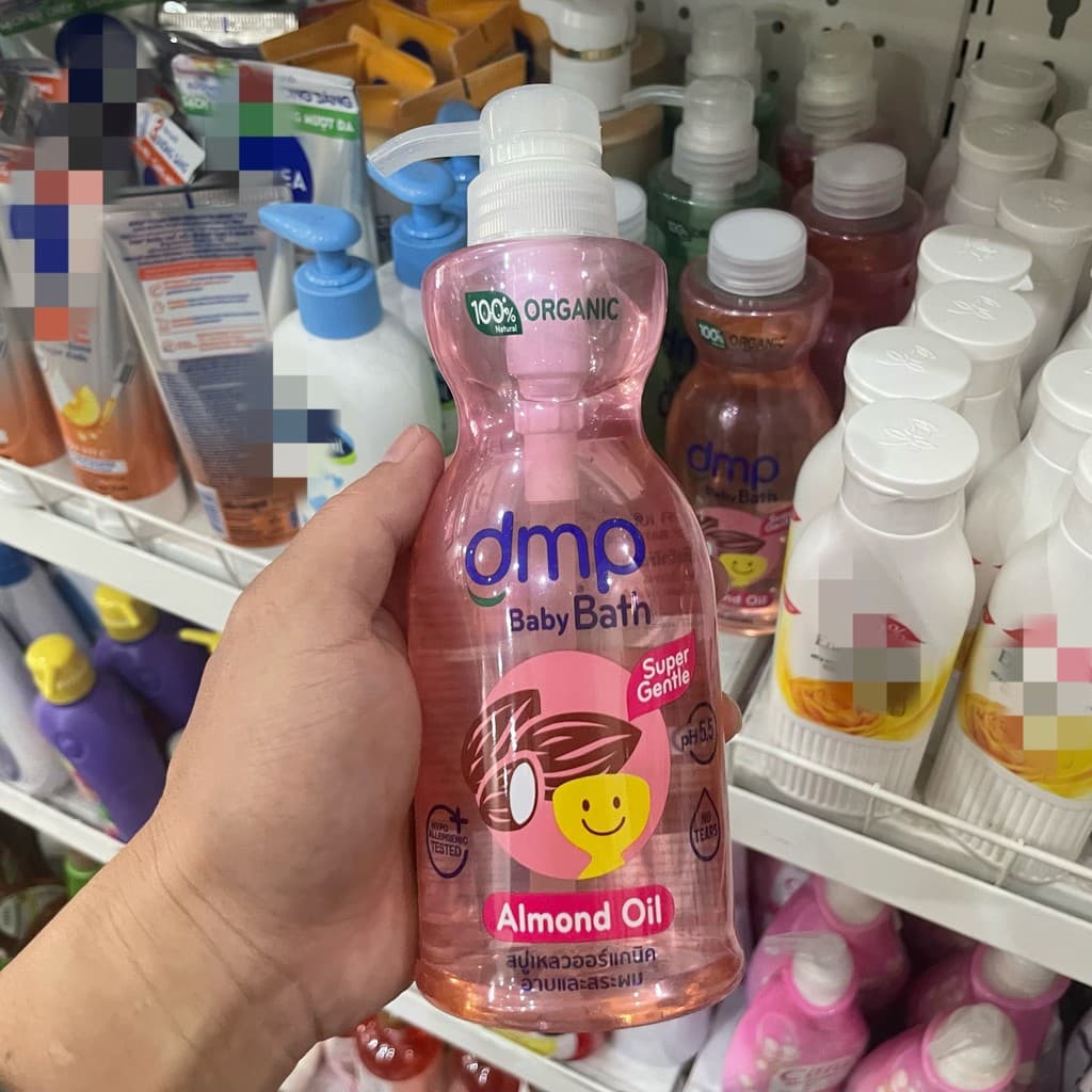 DMP Tailândia Amêndoa Banho Bebê Criança Cuidados Shampoo Dois em Um Sabonete Líquido 450ml