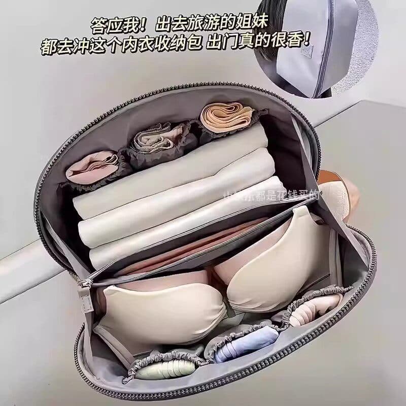 Saco de armazenamento de roupa interior três-em-um saco de armazenamento de viagem mala de viagem portátil roupas meias