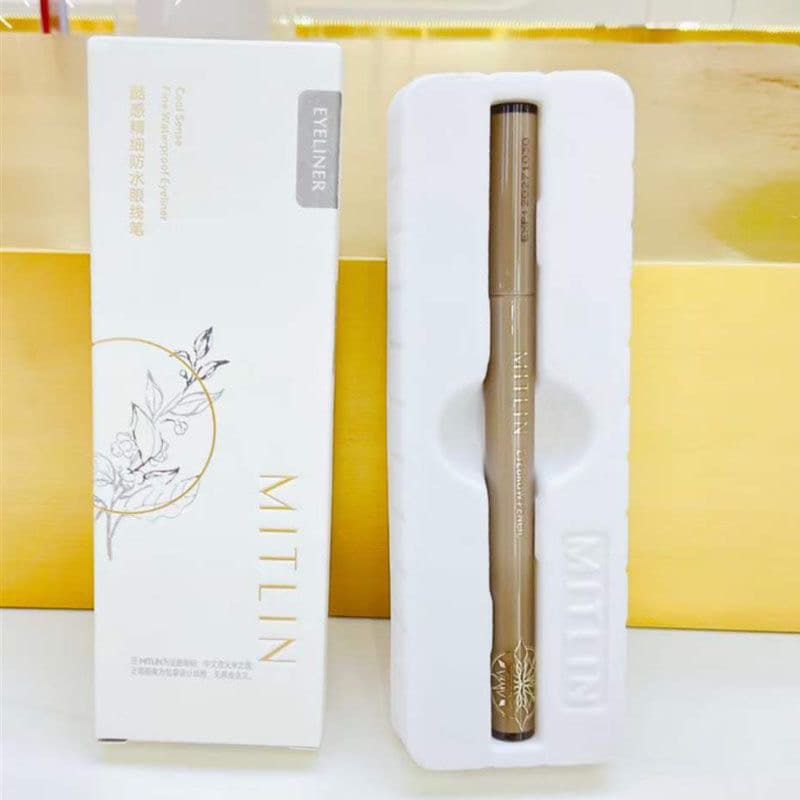 Mizhilian Cool Fine Delineador à prova d'água, sem manchas, de longa duração, não desbota, secagem rápida, novato 6081,