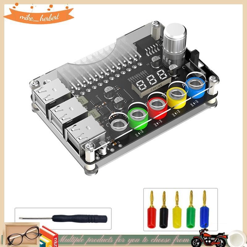 Placa De Fuga De Fonte De Alimentação ATX De 24 Pinos , Módulo , Botão De Tensão Ajustável , 6 Portas , USB 2.0 , Suport