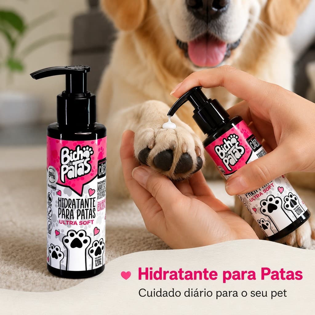 Creme Hidratante Patinhas Cão E Gato Ultra Soft 120g