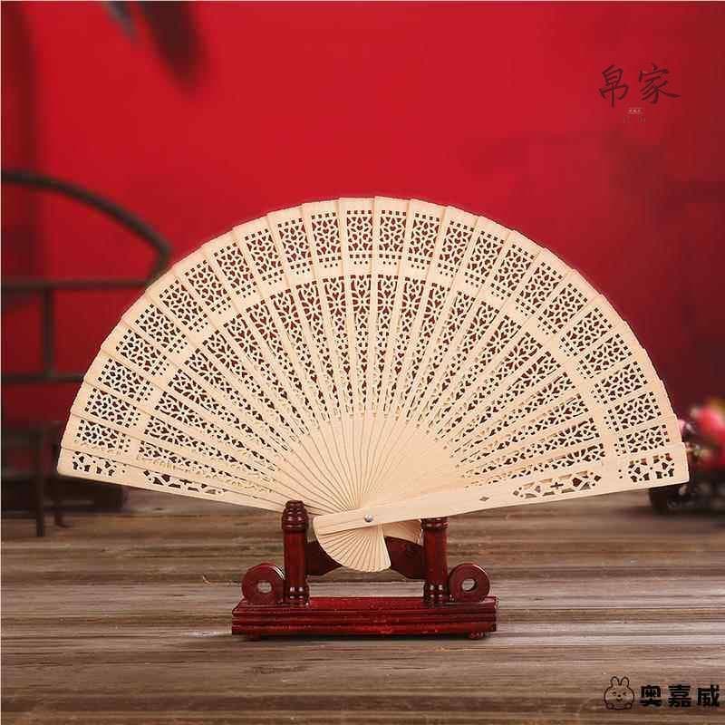 leque casamento leque personalizado de casamento Leque Ventilador de madeira perfumado de 27cm, estilo chinês, presente,