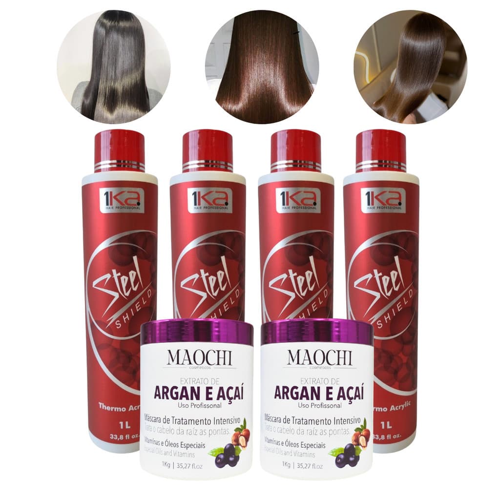 Progressiva Profissional Liso Extremo 1L Máscara de Tratamento Hidratação Nutrição 1kg 1KA Maochi