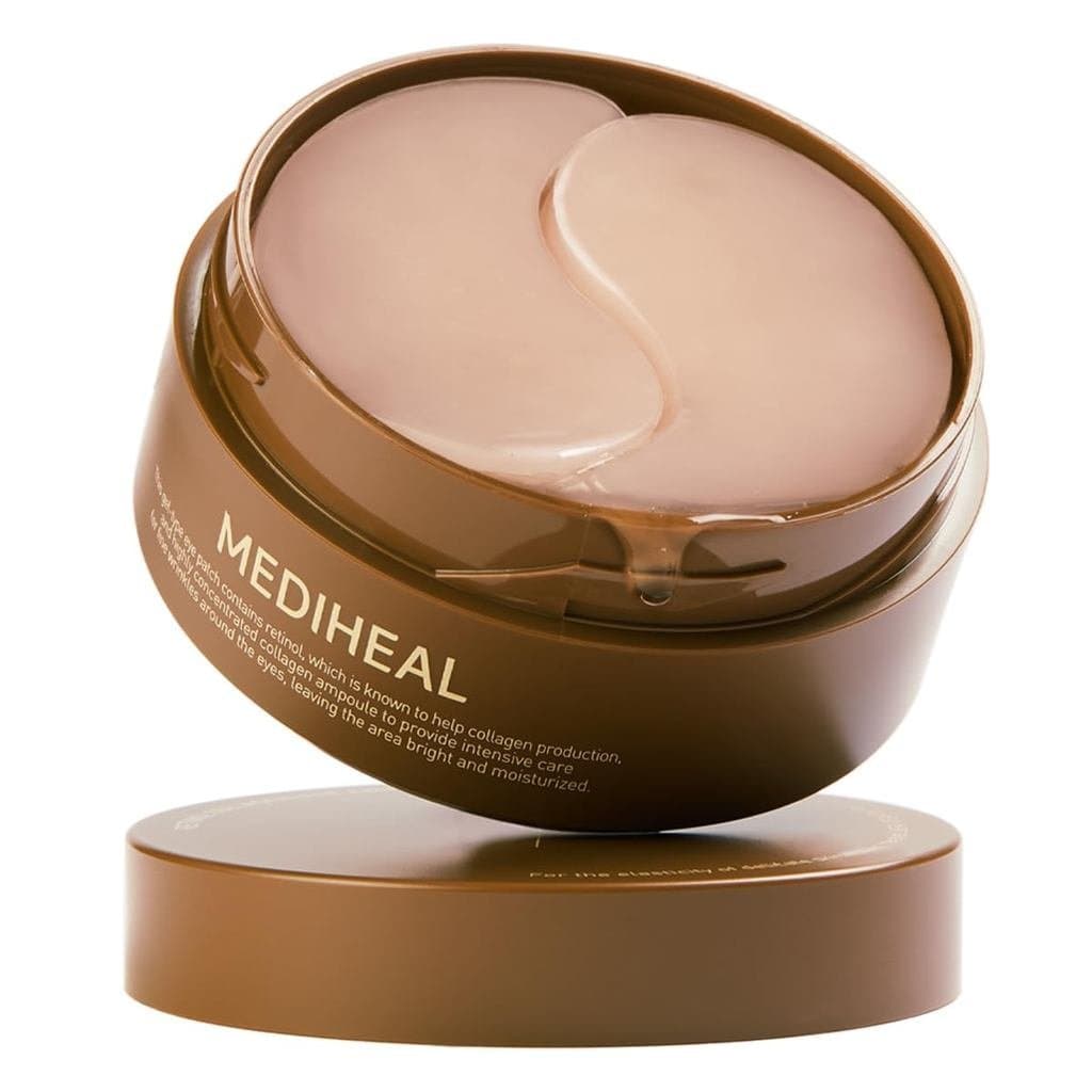 MEDIHEAL Patches de Colágeno e Retinol para a Área dos Olhos - Patches de Hidrogel Coreanos (60 unidades) com 95% de Ret