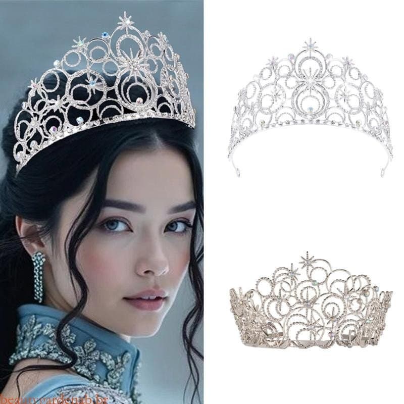 Tiara de Coroa Atraente e Elegante Beautywell, para Aniversário, para Meninas