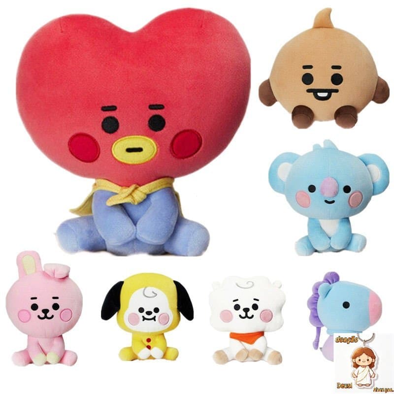 Boneco De Banco Super Star Kpop Bts Bt21 20cm / Bt Splush / Em Pé Para Crianças / Presente De Natal