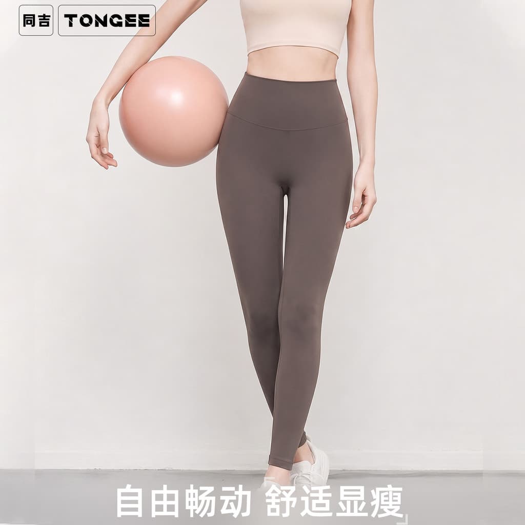 Calças esportivas de alta elasticidade com efeito de bumbum pêssego, calças de yoga fitness para uso ao ar livre, sem li