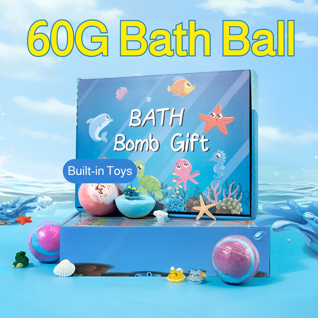 [Perfeito para Crianças] JMY-60g Bola Explosiva de Banho Brinquedo/Sais/Banho/Relaxamento