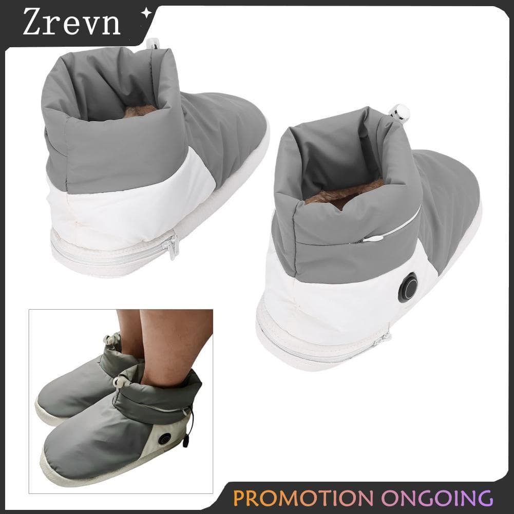 Zrevn-br Diydeg Foot Warmer USB recarregável antiderrapante Botas elétricas aquecidas com 5 configurações de
