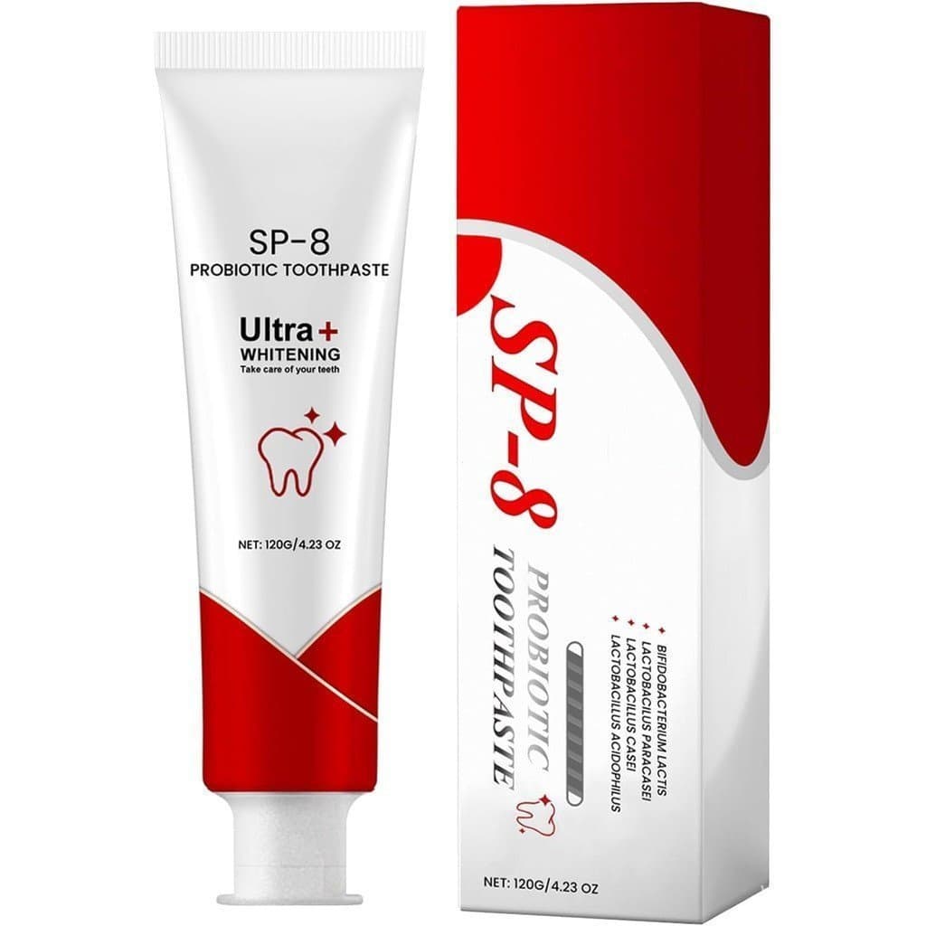 Pasta de Dente Probiótica Sp8, 120g, Pasta de Dente Probiótica Sp8 para Clareamento Dental - Hálito Fresco, Cuidado